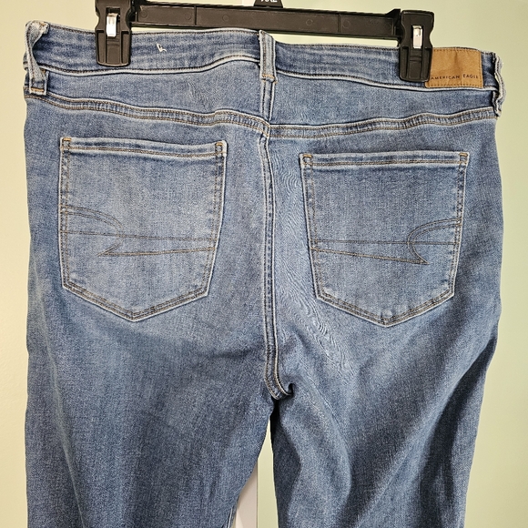 American Eagle Next Level Stretch Jegging Medium Wash Size 12 Regular - Picture 5 of 9